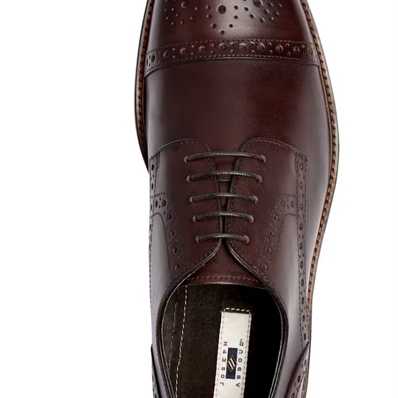 JOSEPH ABBOUD HERITAGE DRESS SHOES  12-D 59, CHERRY COLOR. - Picture 4 of 6